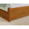 Atlantic Furniture Twin Panel Platform Bed with Twin Trundle in Light Toffee - image 4 of 4