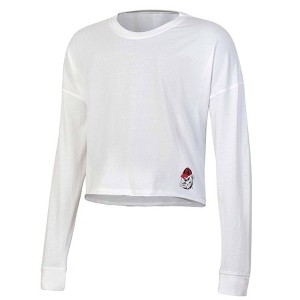 NCAA Georgia Bulldogs Women's White Long Sleeve T-Shirt - 1 of 3