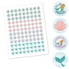 Big Dot of Happiness Let's Be Mermaids - Baby Shower or Birthday Party Round Candy Sticker Favors - Labels Fits Chocolate Candy (1 sheet of 108) - 2 of 4