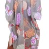 Women's Floral Motif Boho Festival Cover Up Duster - LETO - 3 of 3