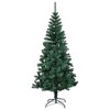 vidaXL Christmas Tree White with Iridescent Tips PVC, Steel 47.2 in - 2 of 4