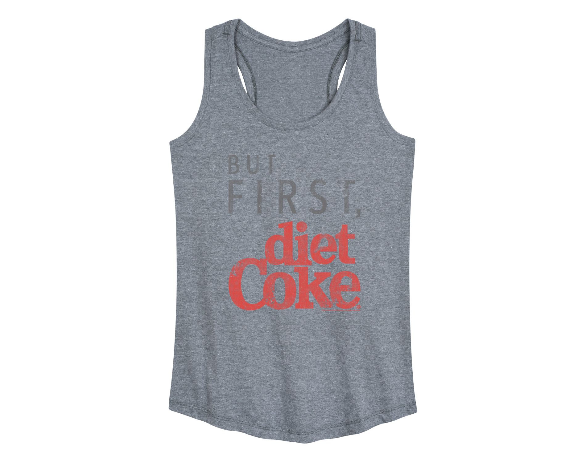 Women's - Coca-Cola - But First Diet Coke Graphic Racerback Tank