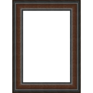 Amanti Art Cyprus Walnut Framed Magnetic Dry Erase Board - 1 of 4