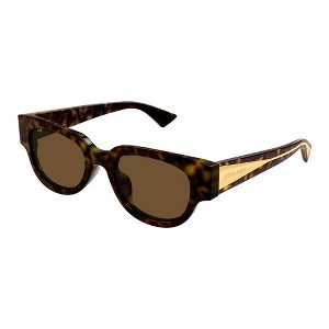 Bottega Veneta BV 1278SA 002 Womens Cat-Eye Sunglasses Havana 52mm - 1 of 3