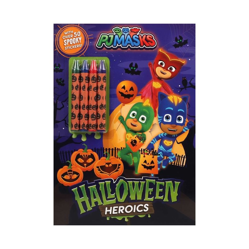 Pj Masks: Halloween Heroics - (Coloring & Activity with Crayons) by  Editors of Studio Fun International (Paperback), 1 of 6