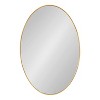 Kate and Laurel Zayda Metal Oval Mirror, 24x36, Gold - 4 of 4