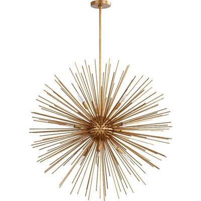 Quorum Lighting ELECTRA 10-Light Pendant, Gold Leaf, 35 Width, 35 Height