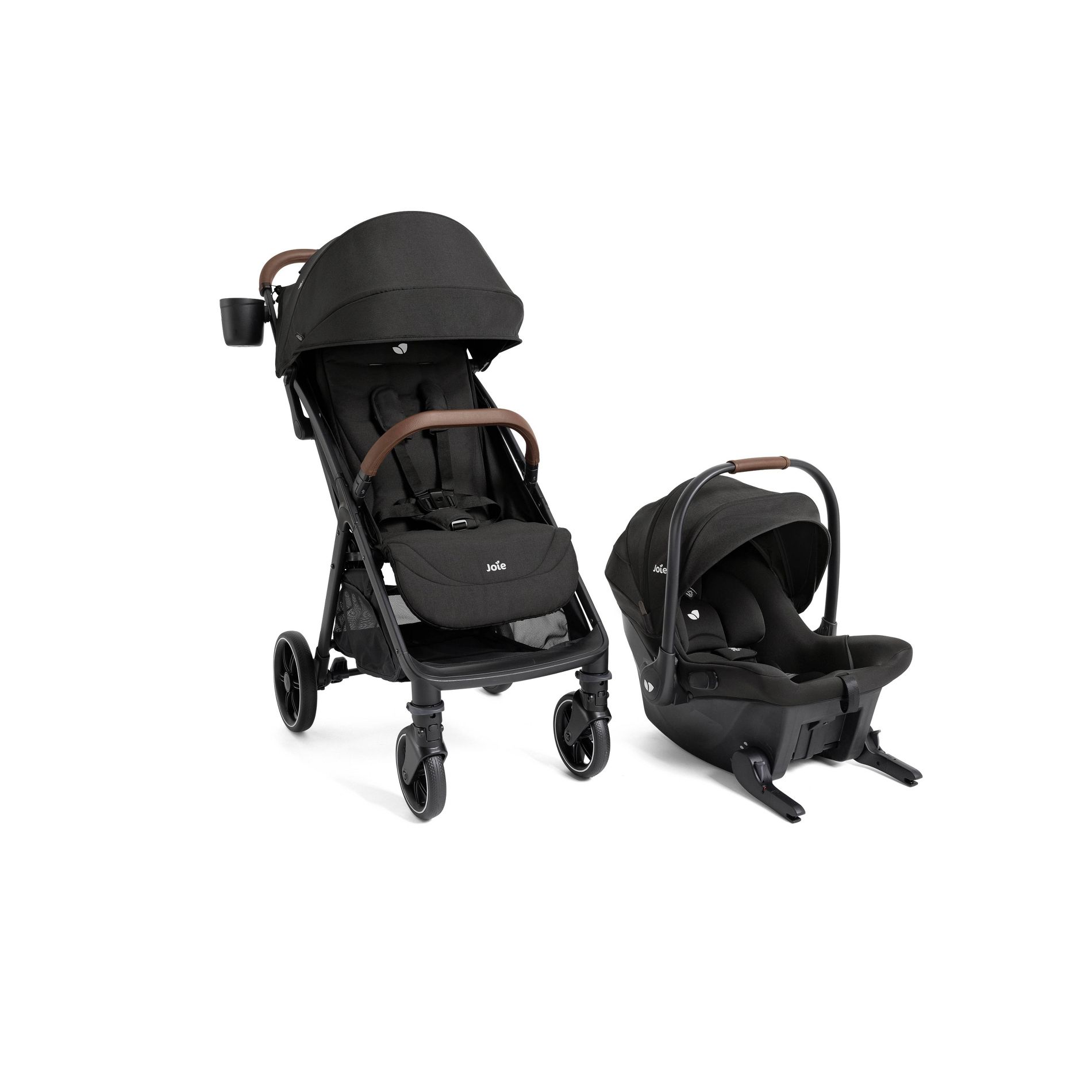 Joie Nutmeg Travel System and Mint Infant Car Seat