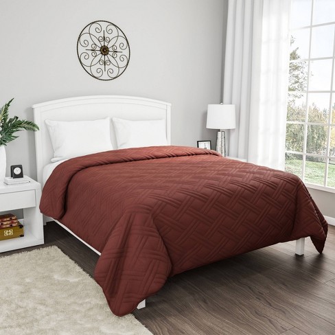 Solid Color Bed Quilt Twin Chocolate Yorkshire Home Target