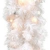 National Tree Company Pre-Lit Artificial Christmas Garland, White, Wispy Willow, White Lights, Plug In, Christmas Collection, 6 Feet - image 3 of 3