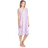 Casual Nights Women's Sleeveless Floral Lace and Ribbon Nightgown - 2 of 4