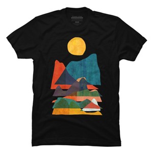 Men's Design By Humans Topography By radiomode T-Shirt - 1 of 4