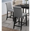 NicBex 42" Dining Table Set for 4 Counter Height Square Wooden Dining Table with 4 Upholstered Chairs - 4 of 4