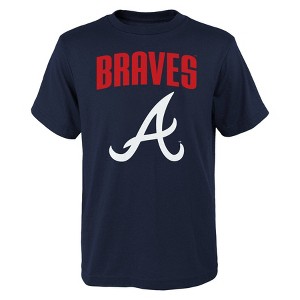 MLB Atlanta Braves Boys' Oversize Graphic Core T-Shirt - 1 of 1