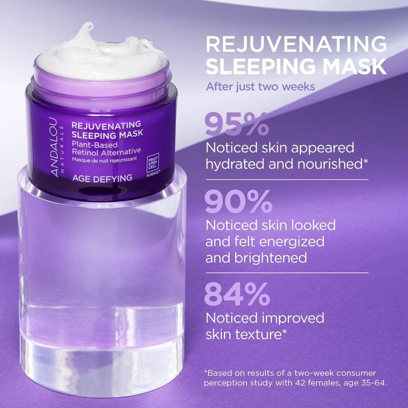 Andalou Naturals Age Defying Rejuvenating Sleeping Mask - 1.7 fl oz, 5 of 9
