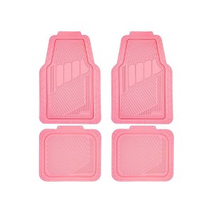 TruAIR 4-Piece Pink Rubber Floor Mats - 1 of 4