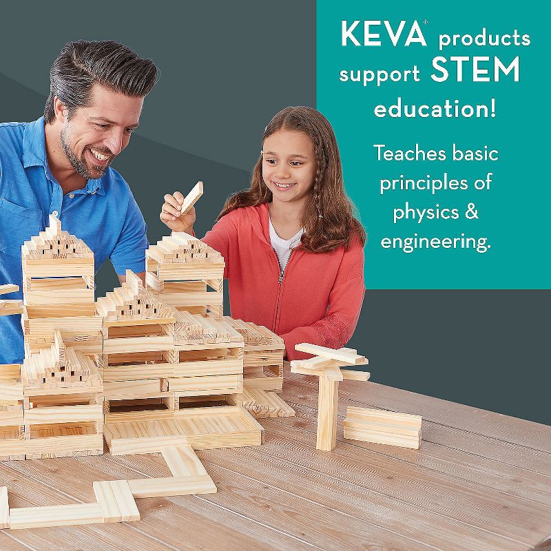 MindWare Keva Contraptions 400 Solid-Wood Plank Set - Building Blocks - 400 Blocks, 4 of 5