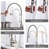 WOWOW Single Handle High Arc Pull Down Sprayer Kitchen Faucet - image 4 of 4