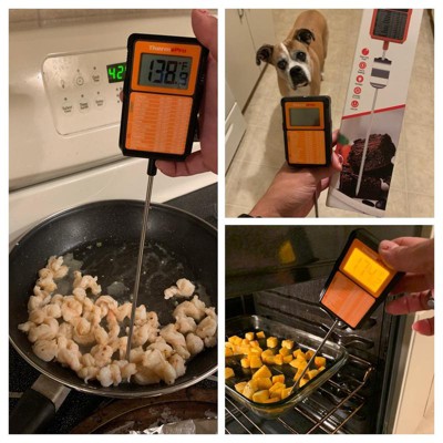 Digital Cooking Candy Liquid Thermometer with Stainless Steel Pot Clip,  Quick Read, Battery Included
