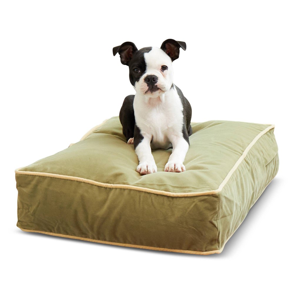 Photos - Bed & Furniture Kensington Garden Buster Reversible Rectangle Pillow Dog Bed - Moss - XS