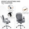PAGED Ergonomic Office Chair Home Office Desk Chair Button Tufted Vanity Chairs with Padded Armrests and Swivel Wheels for Study - 4 of 4