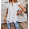 Women's Someday Maybe Flutter Sleeve Top - ZENANA - 2 of 4