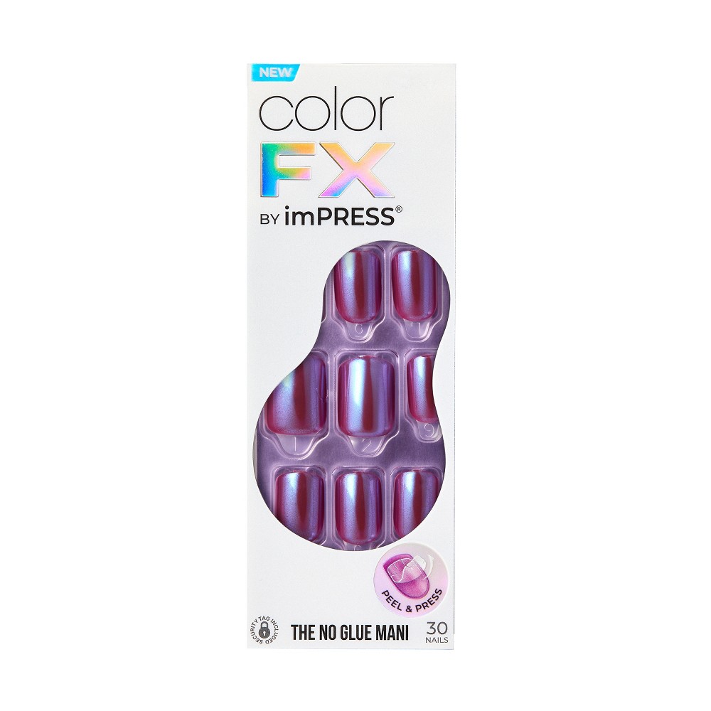 Photos - Manicure Cosmetics KISS Products imPRESS Color FX Fake Nails - Infinity - 33ct