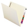 Smead Heavyweight End Tab Fastener Folders, Interior Front-Cover Pocket, 0.75" Expansion, 1 Fastener, Letter Size, Manila, 50/Box - 2 of 4