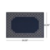 SEVOBAL Rug Indoor and Outdoor Area Rug 7'*5'3" Vintage Large Non-slip Rug For Living Room Kitchen Bedroom, Blue, 84"*63"*0.16" - 3 of 4