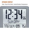 Marathon Slim Atomic 10-Inch Wall Clock  Full Calendar Display With Indoor & Outdoor Temperature - 4 of 4