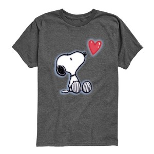 Boys' - Peanuts - Snoopy Heart Short Sleeve Graphic T-Shirt - 1 of 4