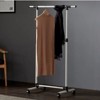 SEVOBAL Freestanding Coat Racks Multi-Functional Rolling Clothes Rack with Adjustable Poles for Versatile Indoor, White, 43.3"*63"*17.7" - 2 of 4