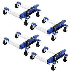 Car Wheel Dolly Jack Set of 4, Mechanical Wheel Dollies with Foot Pedal & Steel Rollers, Vehicle Rollers Dolly - 1 of 4