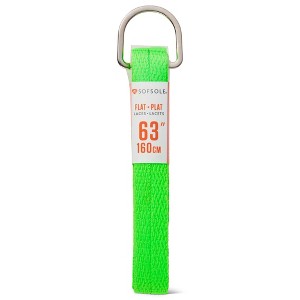 Sof Sole Athletic Flat Laces, Bright Green, 63