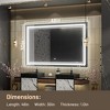 Keonjinn LED Front Light Bathroom Vanity Wall Mirror, Anti-Fog, Dimmable - 3 of 4