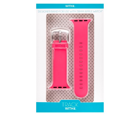 WITHit Apple Watch Silicone 38mm Replacement Band - Pink