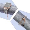 Worryfree Gadgets Metal Bling Band Compatible with Apple Watch Band Stainless Steel with Crystals for Women Girls iWatch Series 8 7 6 SE 5 4 3 2 1 - 3 of 4