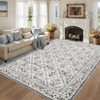 100% Polyester 350g Pile Weight  Faux TPR Washable Foldable Printed Carpet SOM 350g Faux, Fashionable, Foldable, Washable, Printed, Durable - 4 of 4