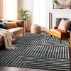 World Rug Gallery Distressed Bohemian Stripes Washable Non Slip Area Rug - 2 of 4