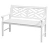 Outsunny 43.25" Outdoor Garden Bench, Wooden Bench, Poplar Slatted Frame Furniture for Patio, Park, Porch, Lawn, Yard, Deck - 4 of 4