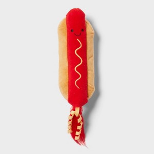 Kicker Hot Dog Cat Plush Toy - Sun Squad™ - 1 of 3
