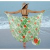 HAPPY BAY Women's Summer Swim Cover Ups Skirt Beach Bikinis Wraps Pareos Coverups Vacation Women Sarong for Swimwear One Size Colorful, Floral - 4 of 4