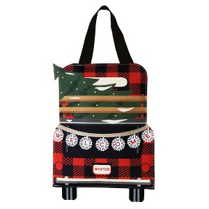 Briarwood Lane Winter Door Hanger 18x12 Red Checkered Truck Burlap Christmas For Christmas Door Hanger - 1 of 2