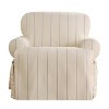 Sure Fit Heavyweight Cotton Duck T Cushion Chair Cover: Machine Washable, Indoor Slipcover, Pet Friendly - 3 of 4