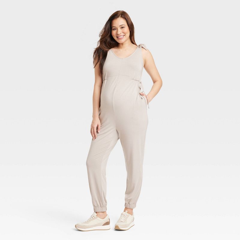 Sleeveless Maternity Leisure Jumpsuit - Isabel Maternity by Ingrid & Isabel™, 1 of 4
