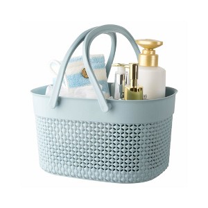 Aoibox Portable Shower Caddy Basket, Plastic Organizer Storage Tote with Handles for Bathroom, College Dorm, Kitchen, Camp, Gym - 1 of 4