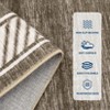 Modern Bordered Rug Washable Geometric Living Room Carpet, Non-Slip Non-Shedding Low Pile Floor Mat - 4 of 4