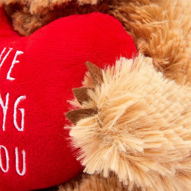 Blue Panda 10-inch Sloth Plush Toy with Red Heart, I Love Hanging with You Stuffed Animal for Valentines, 5 of 7
