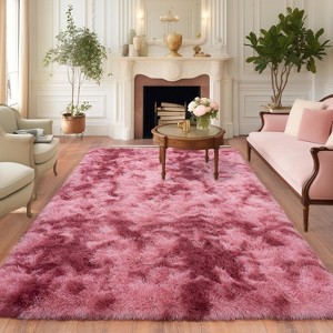 Super Soft Shaggy Rugs Fluffy Carpet, Modern Plush Area Rug for Living Room Bedroom Kids Room - 1 of 4