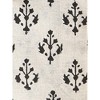 TAG Emma Black Blockprint on Beige Cream Background Cotton Machine Washable Napkin Set of 4 - 2 of 3